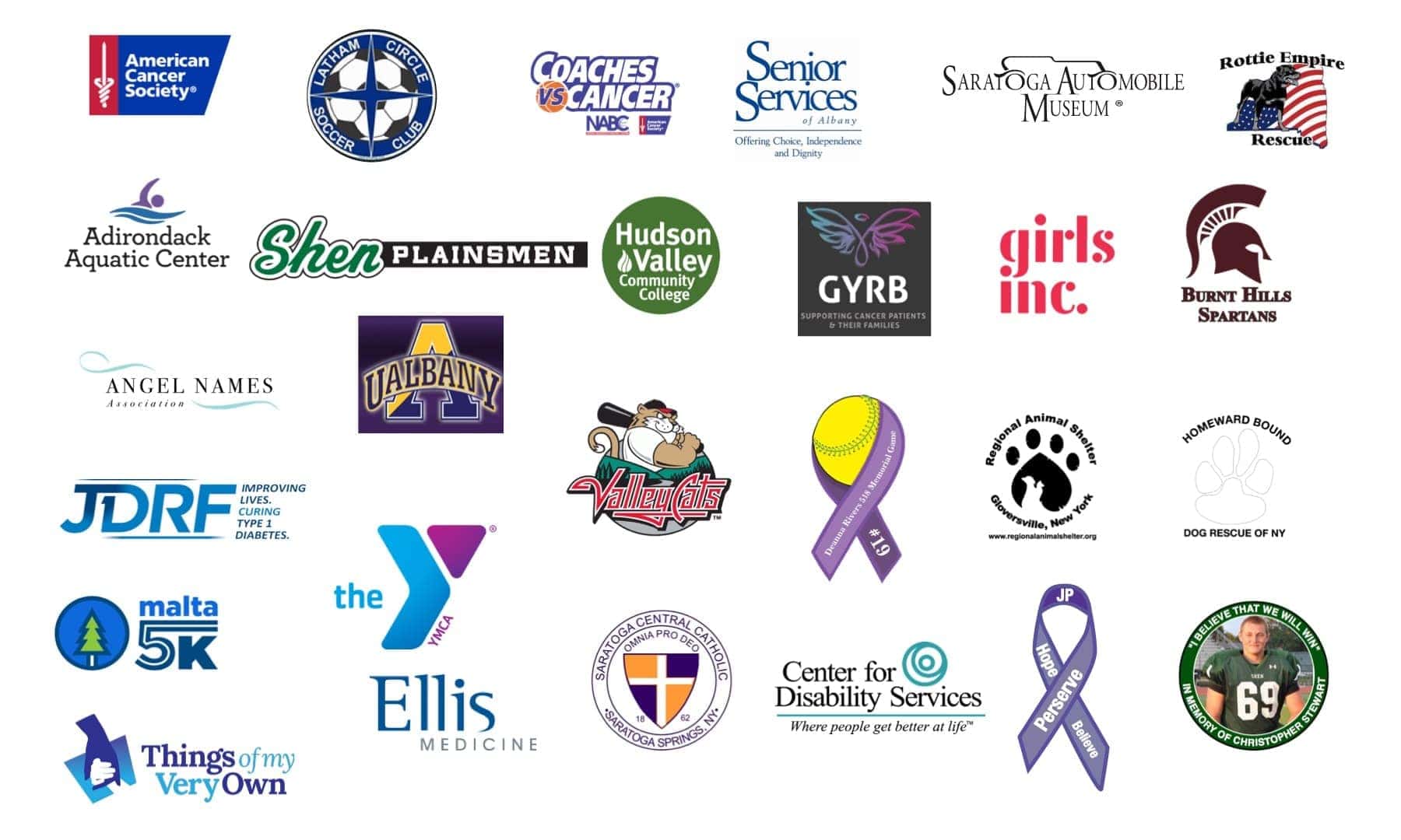 Charities we sponsor