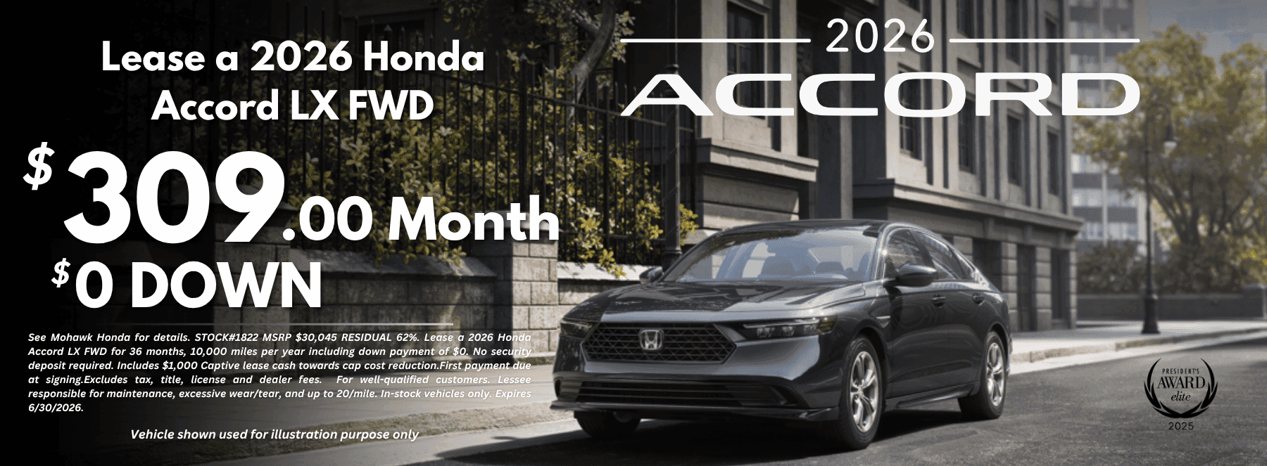 Honda Accord June Lease