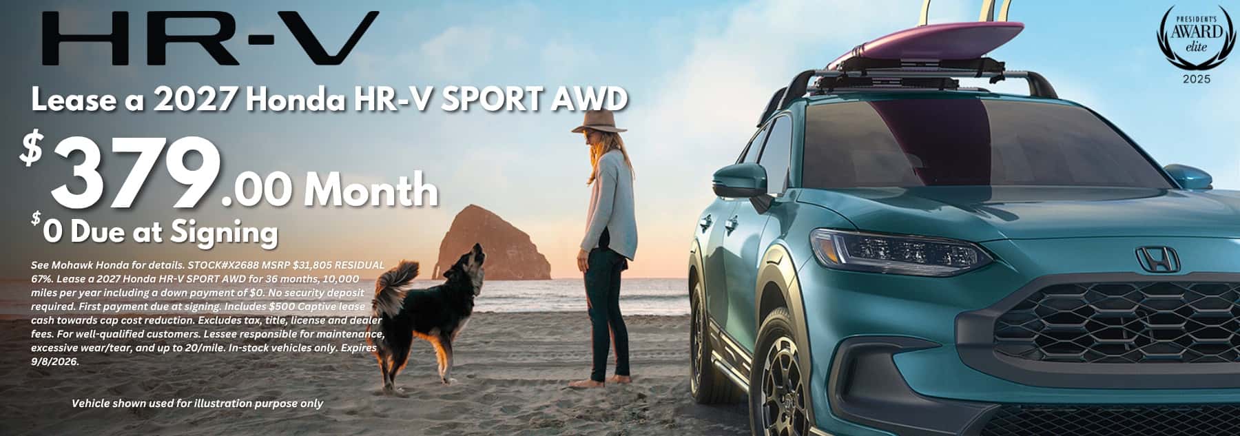 HR-V Lease Aug