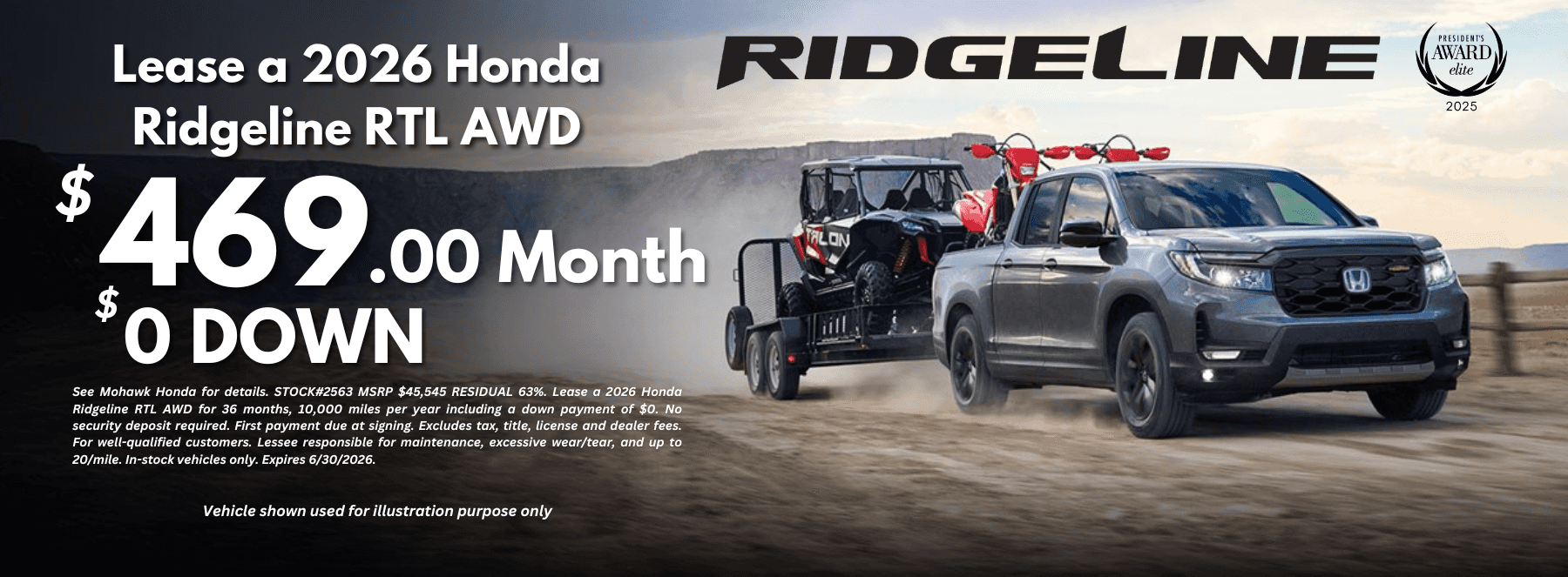 Ridgeline June Lease