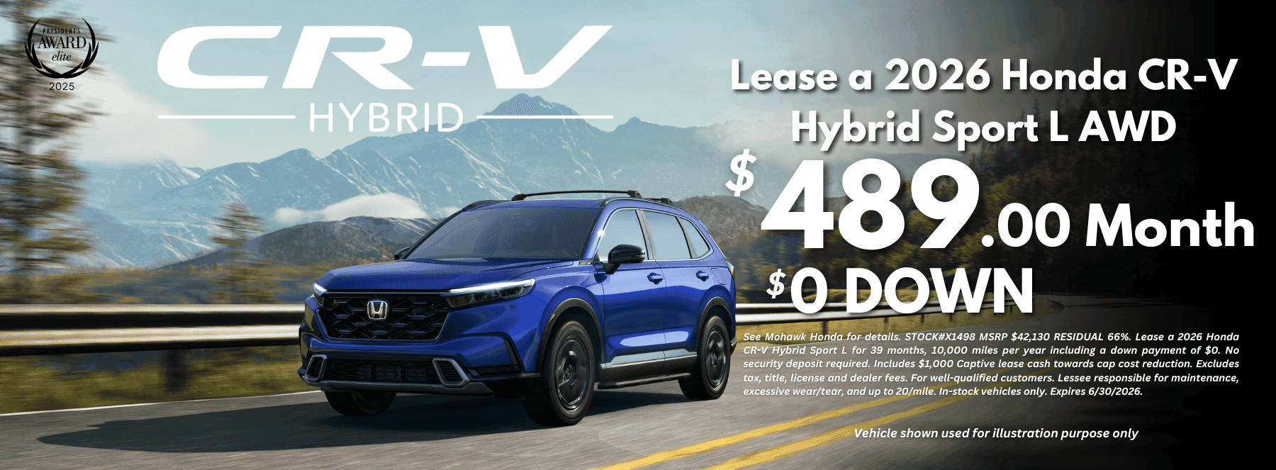 CRv Hybrid Lease June