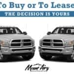 Mount Airy Buying a Car vs. Leasing a Car