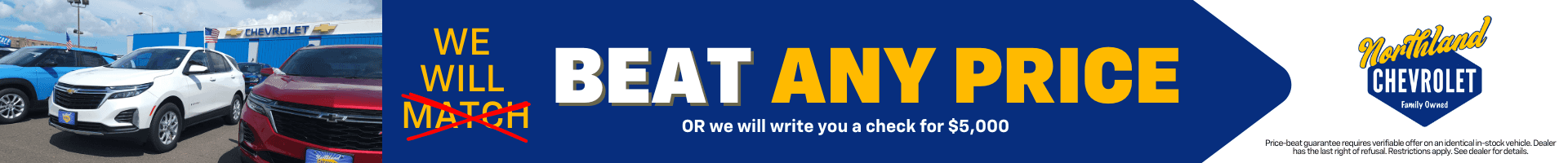 we will beat any price