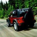 Red Jeep Wrangler