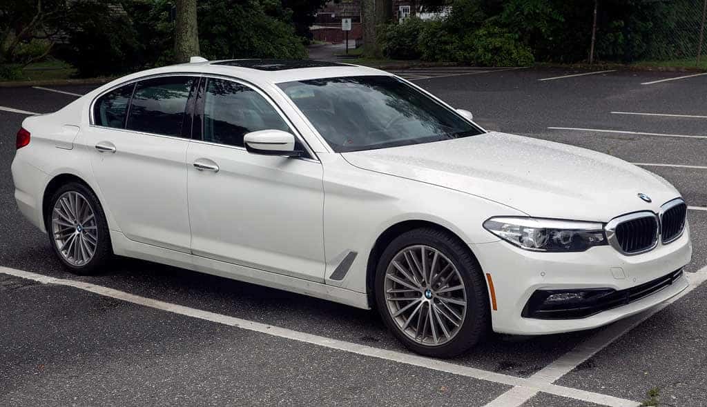 2018 BMW 540i in white