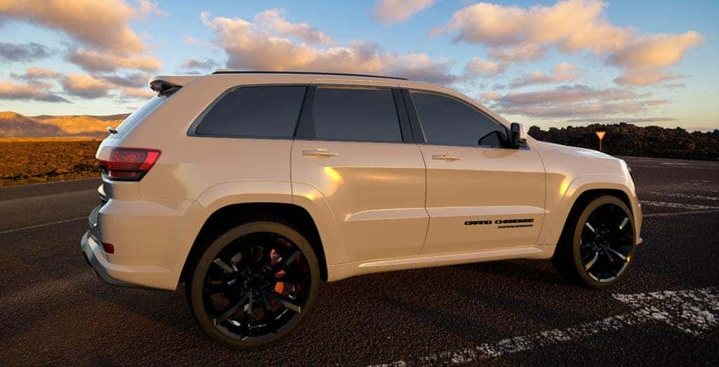 Used SUV in a parking lot