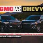 GMC vs. Chevy banner showing a side-by-side comparison of quality, features, and long-term value between both brands.
