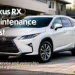 Lexus RX Maintenance Cost banner showing real service and ownership costs at a glance