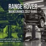 Range Rover Maintenance Cost Guide banner showing real annual and long-term Range Rover ownership costs