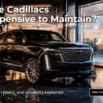 Are Cadillacs Expensive to Maintain? Costs, repairs, and reliability explained with a luxury Cadillac ownership cost comparison scene.