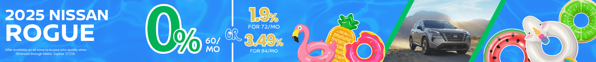 0% on 2025 Rogue