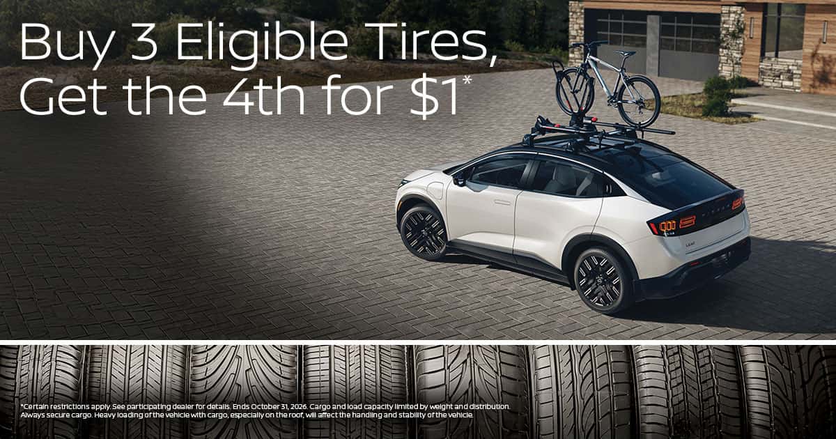 Buy 3 Eligible Tires, Get the 4th for $1