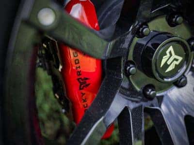 Rocky Ridge Chevy 1500 K2 Upfit Custom Wheels Red Brake Cover