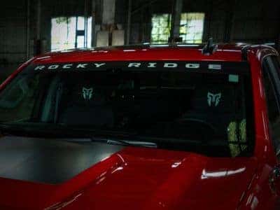 Rocky Ridge Chevy 1500 Upfit Windshield Banner
