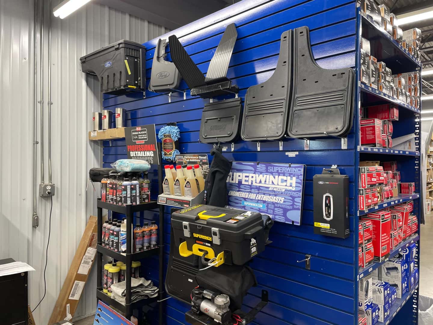Aftermarket and OEM Parts Display