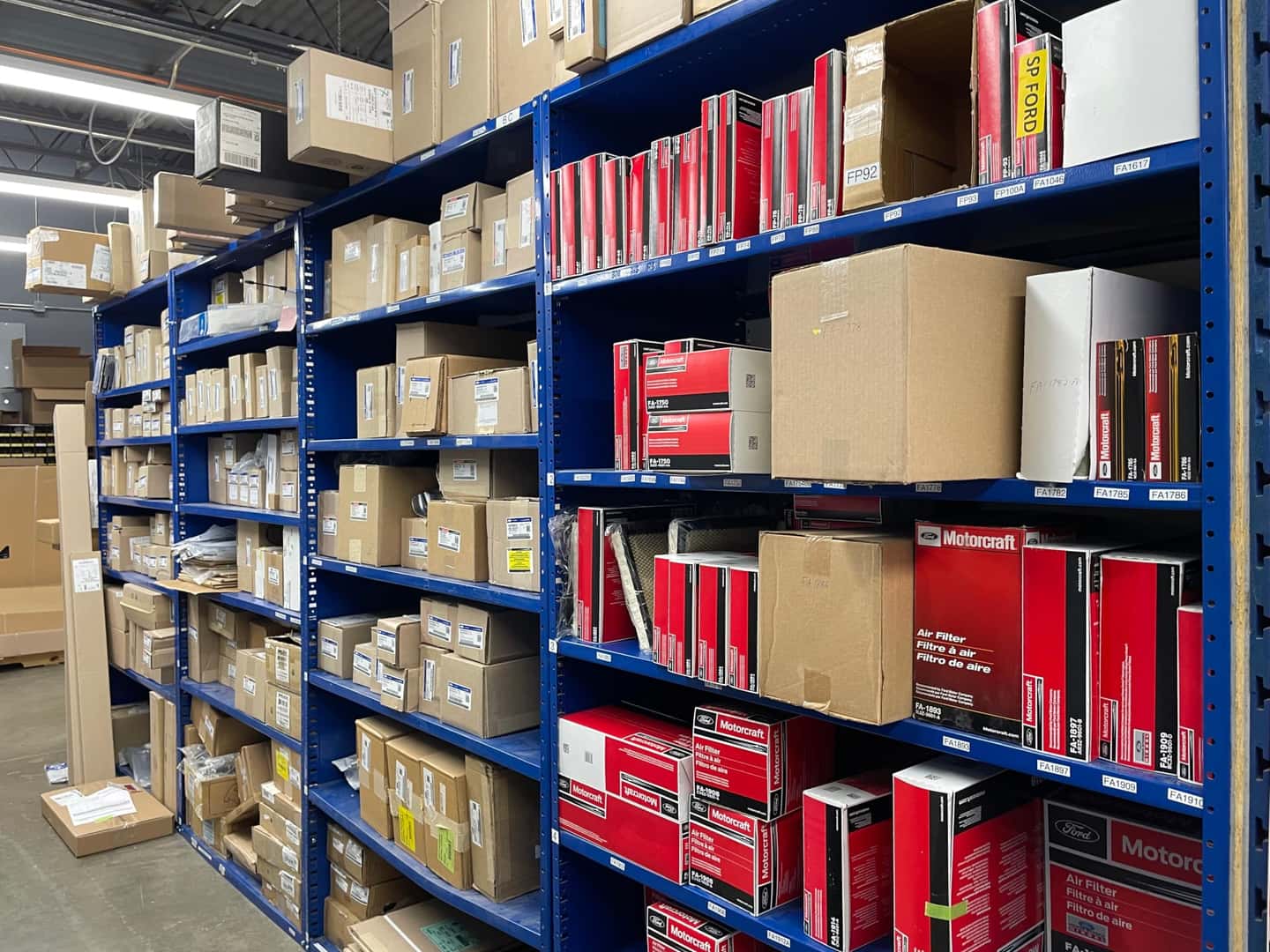 Parts Storage at Wareing Sturgis Ford