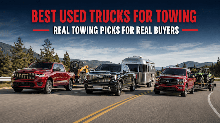 3 used trucks in a row towing capacity