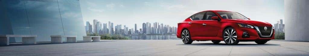 2022 Nissan Altima red exterior shot
