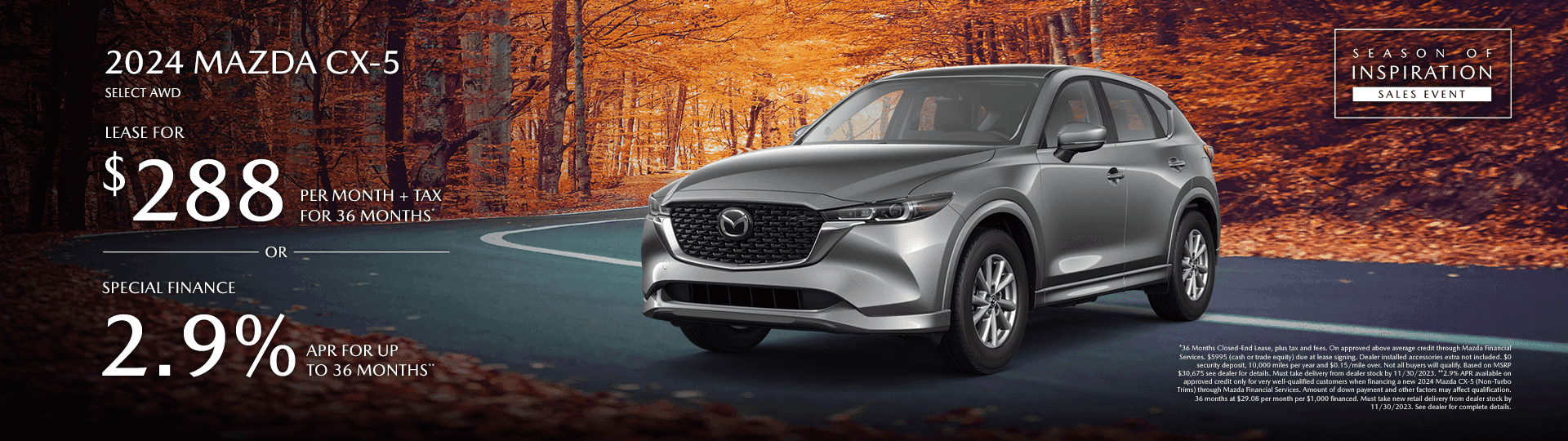 2024 MAZDA CX-5 SELECT AWD
