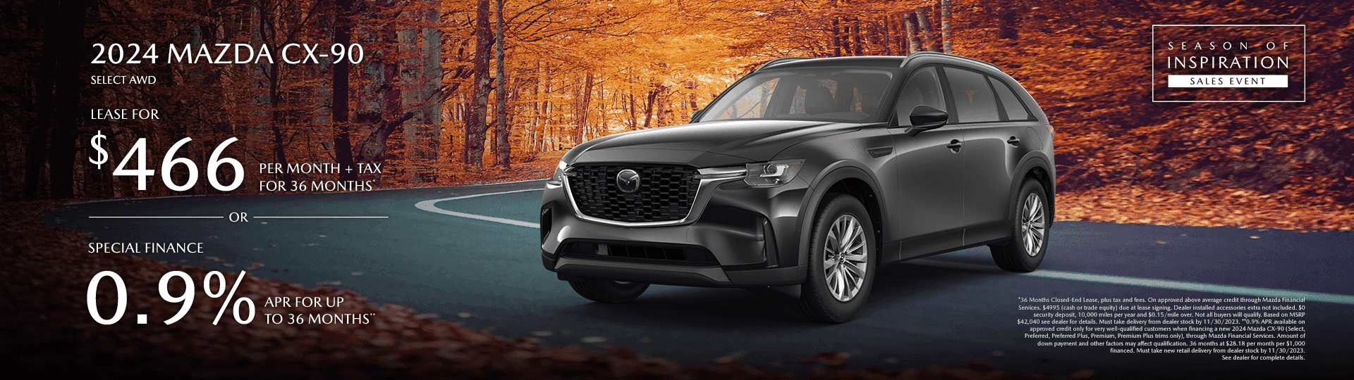 2024 MAZDA CX-90 SELECT AWD