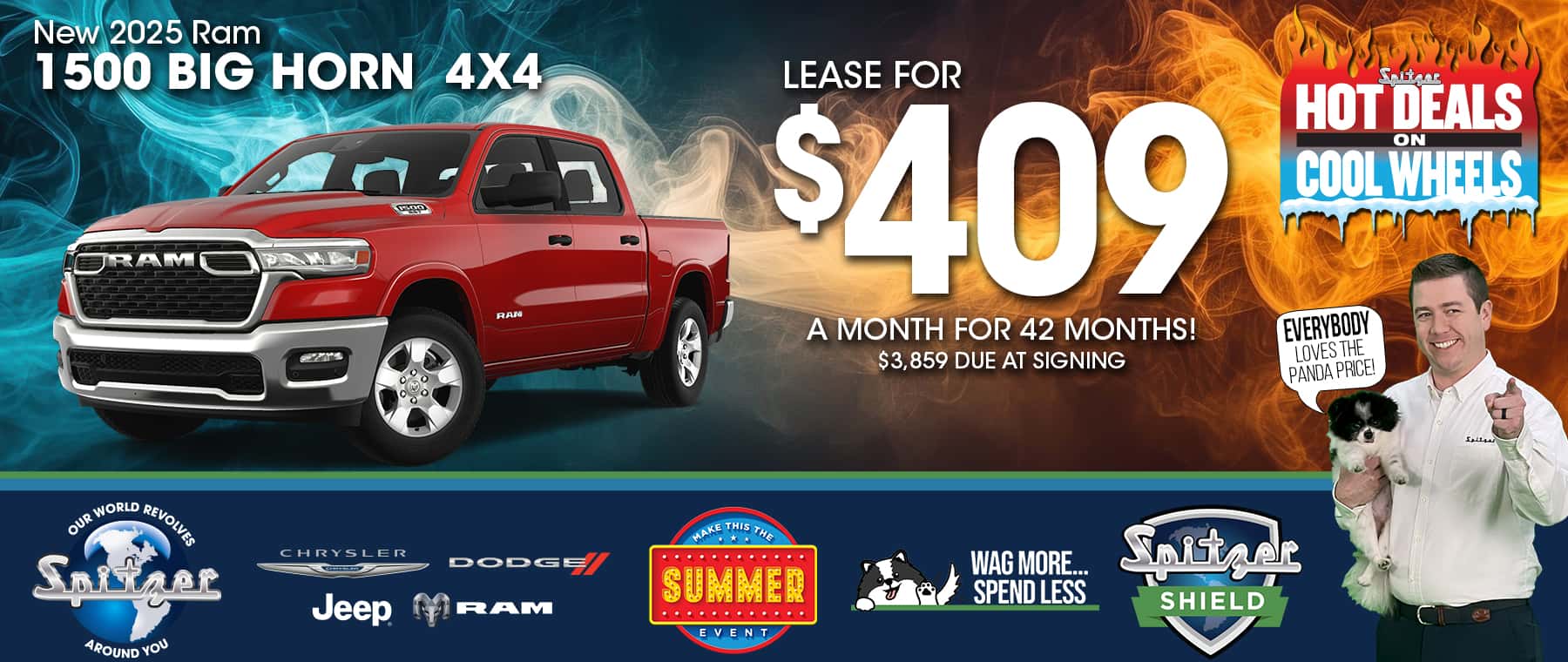 07.2025_Carrera_Lease a New 2025 Ram 1500 Big Horn 4x4 for $409/mo!