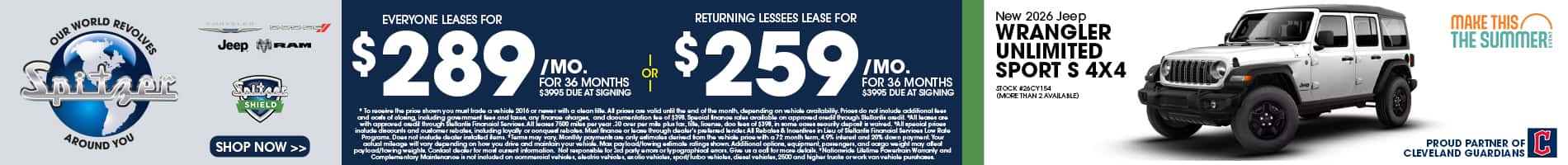 07.2026_2026 Jeep Wrangler_Lease for $289 for 36 mo OR returning lessees lease for $259 for 36 mo