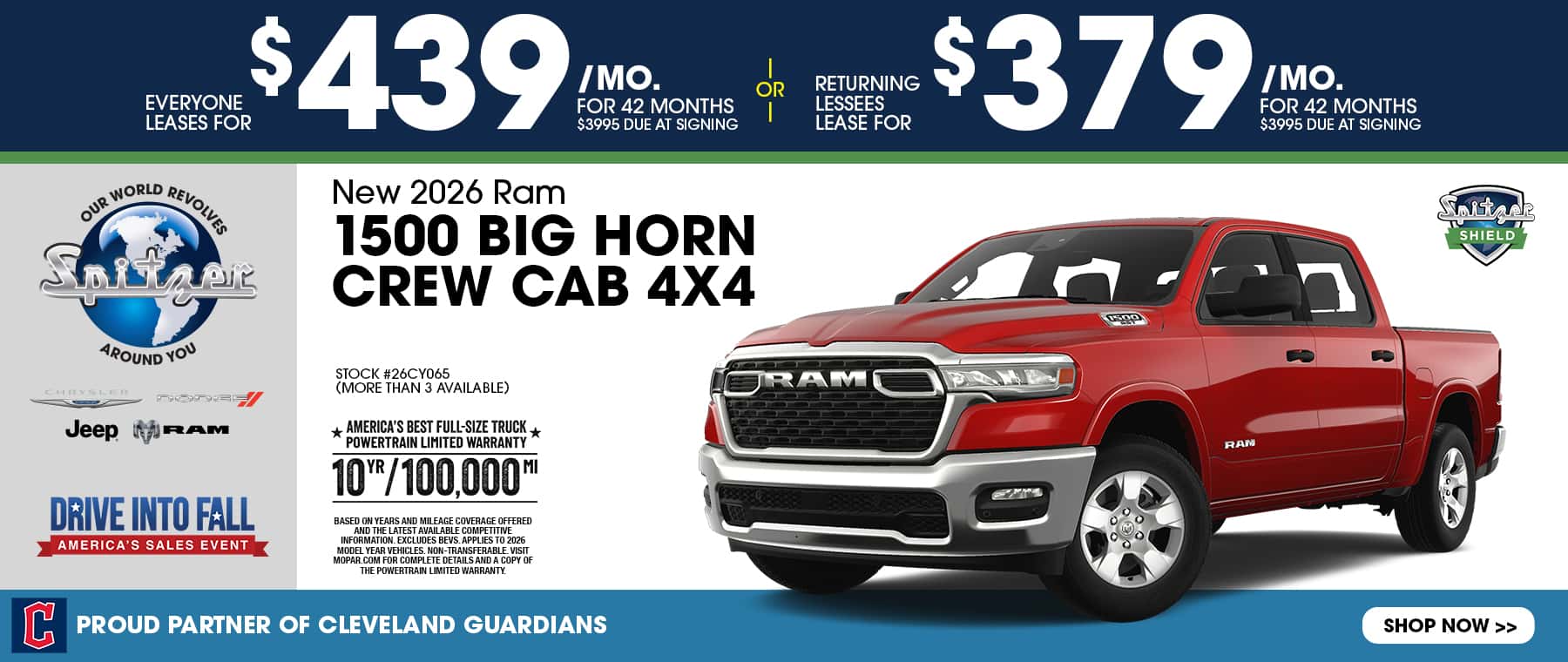 09.2026_Ram 1500_Everyone lease for $439 for 42 mo OR Returning leesses lease for $379 for 42 mo