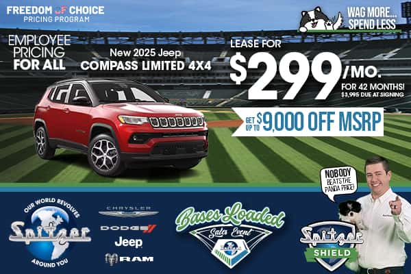 2024 Jeep Compass Limited 4x4 - Lease for $299/mo for 42 Months!