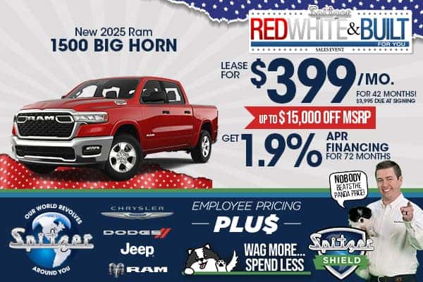 2025 Ram 1500 Big Horn - Lease for $399/mo for 42 Months