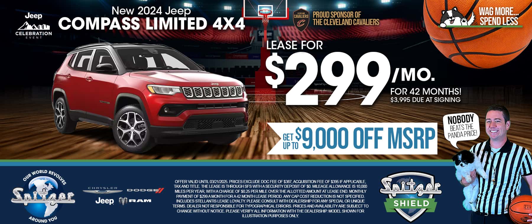 03.2025_Carrera_ Lease a New 2024 Jeep Compass Limited 4x4 for $299 a Month for 42 Months! Get up to $9,000 off MSRP!