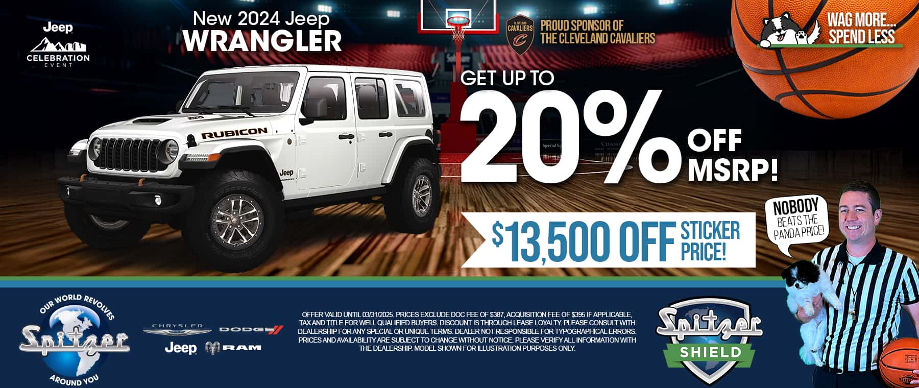 03.2025_Carrera_Get up to 20% off MSRP on a New 2024 Jeep Wrangler! $13,500 off Sticker Price!