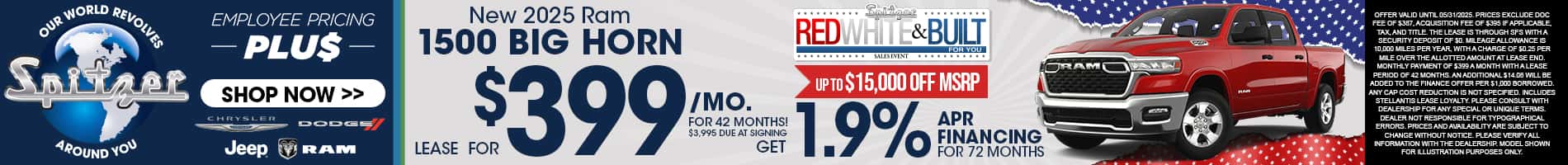 05.2025_Carrera_Lease a New 2025 Ram 1500 for $399/mo!