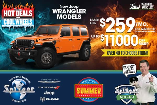 New Jeep Wrangler Models - Lease for $259/mo for 24 Months