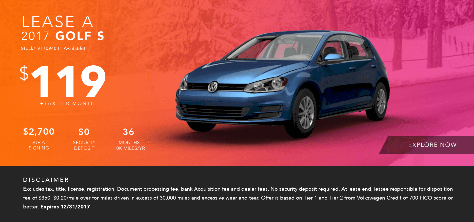Current New Volkswagen Specials Offers | Stevens Creek ...