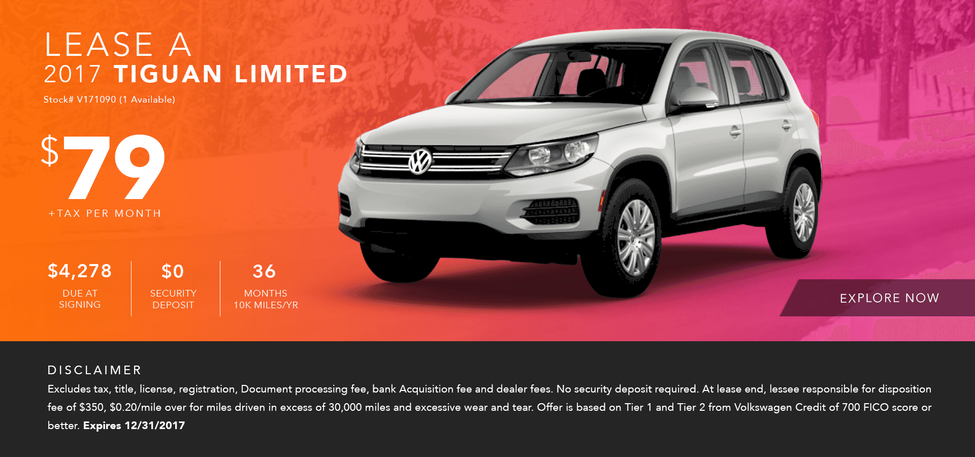 Tiguan Specials | Stevens Creek Volkswagen