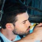 mechanic working on car