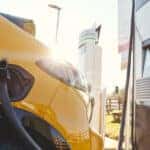 Electric vehicle charging in parking lot