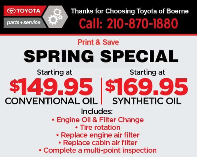 Toyota of Boerne Service Special, Print and Save!