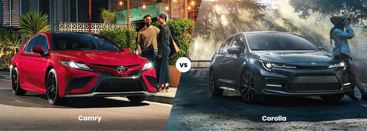 2021 Toyota Camry vs 2021 Corolla | Compare Toyota Cars