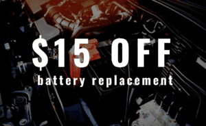 $15 off battery replacement at Toyota of Newport
