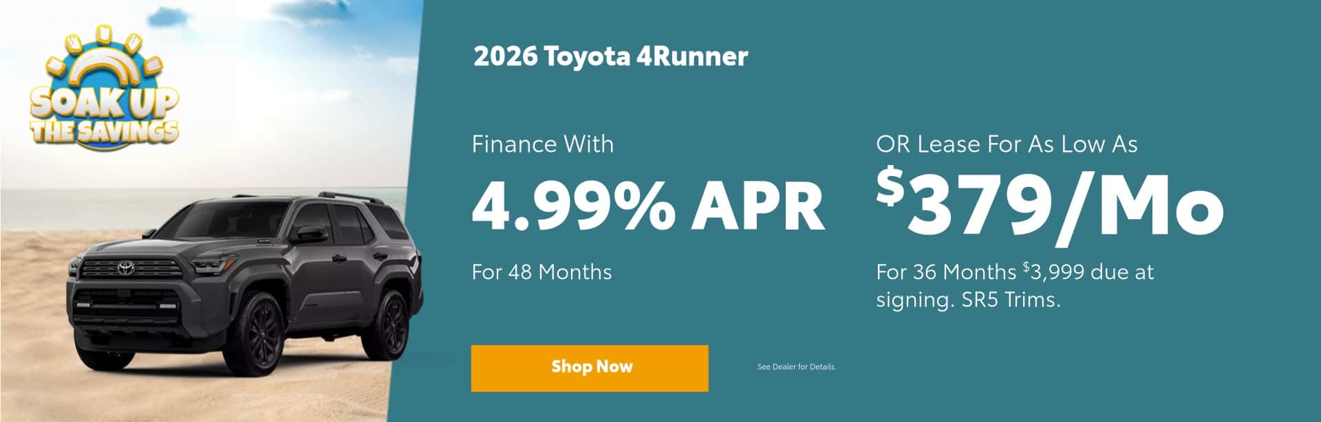 July 2026 4Runner Offer