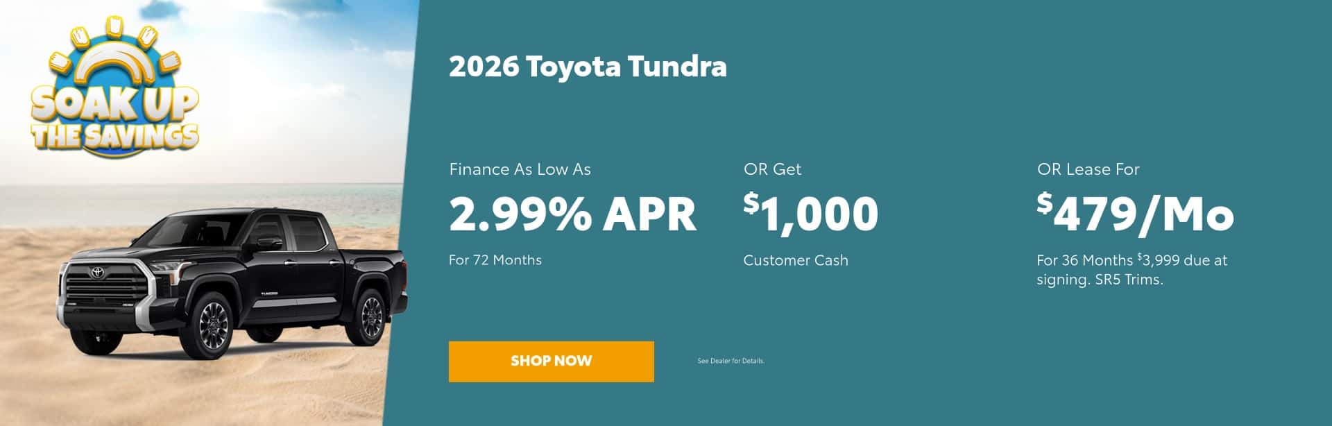 July 2026 Tundra Offer