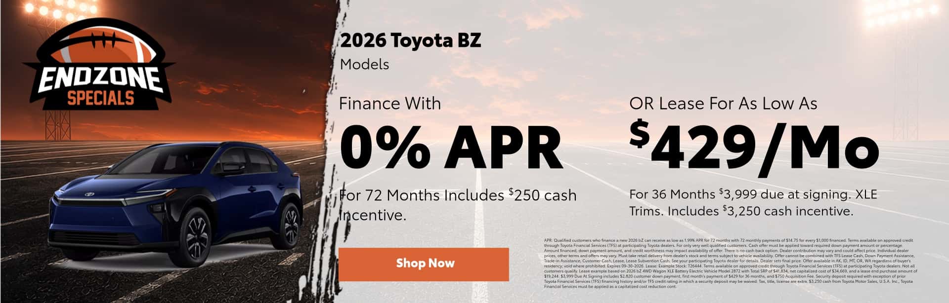 Sept 2026 bz offer