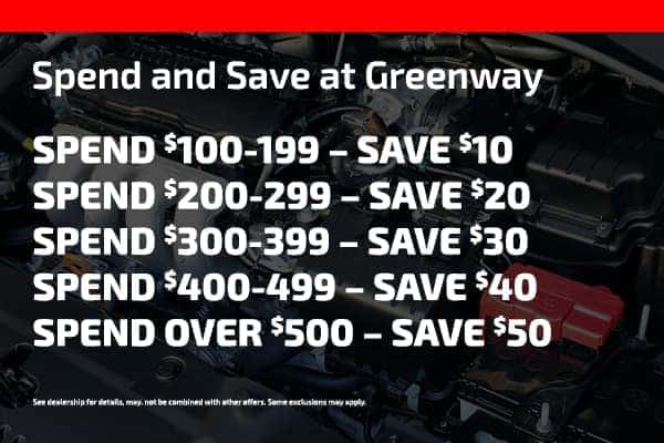 Spend and save at greenway