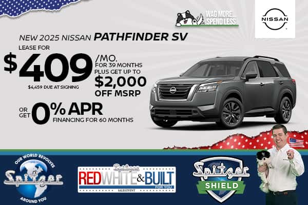 2025 Nissan Pathfinder SV - Lease for $409 a Month