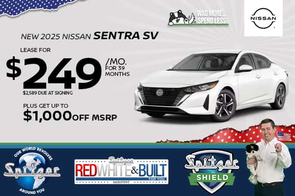 2025 Nissan Sentra SV - Lease for $249 a Month