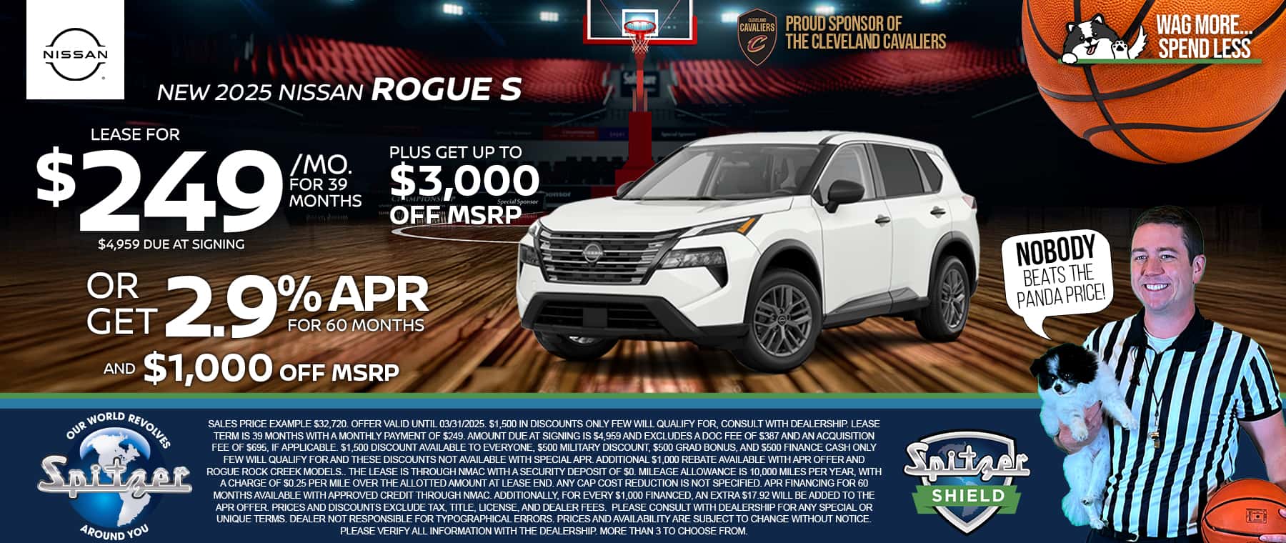 03.2025_Carrera_Lease a New 2025 Nissan Rogue S for $249 a Month for 39 months PLUS Get up to $3,000 off MSRP! Or Get 2.9% APR Financing for 60 Months and $1,000 off MSRP