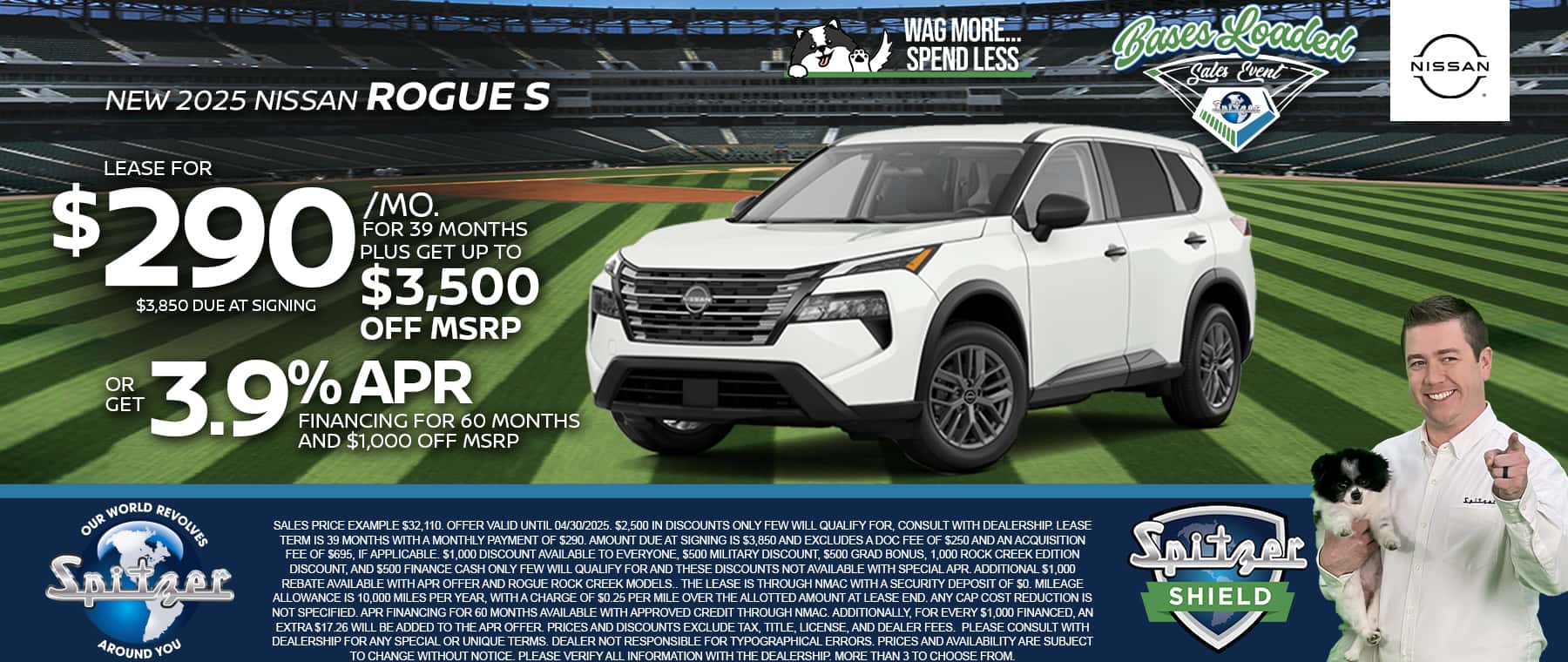 04.2025_Carrera_Lease a New 2025 Nissan Pathfinder SV for $429/mo for 36 Months PLUS Up To $2,500 off MSRP! OR Get 3.9% APR Financing for 36 Months!