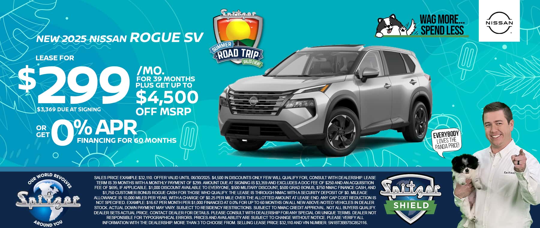 06.2025_Carrera_Lease a New 2025 Nissan Rogue SV for $299/mo!