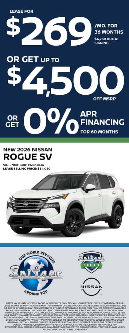 New Vehicles Under $30k | Spitzer Nissan